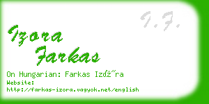 izora farkas business card